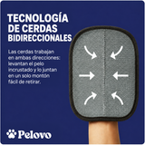Tecnología de cerdas bidireccionales del guante Pelovo